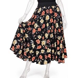 Andi+James floral pleated midi skirt SKUW080